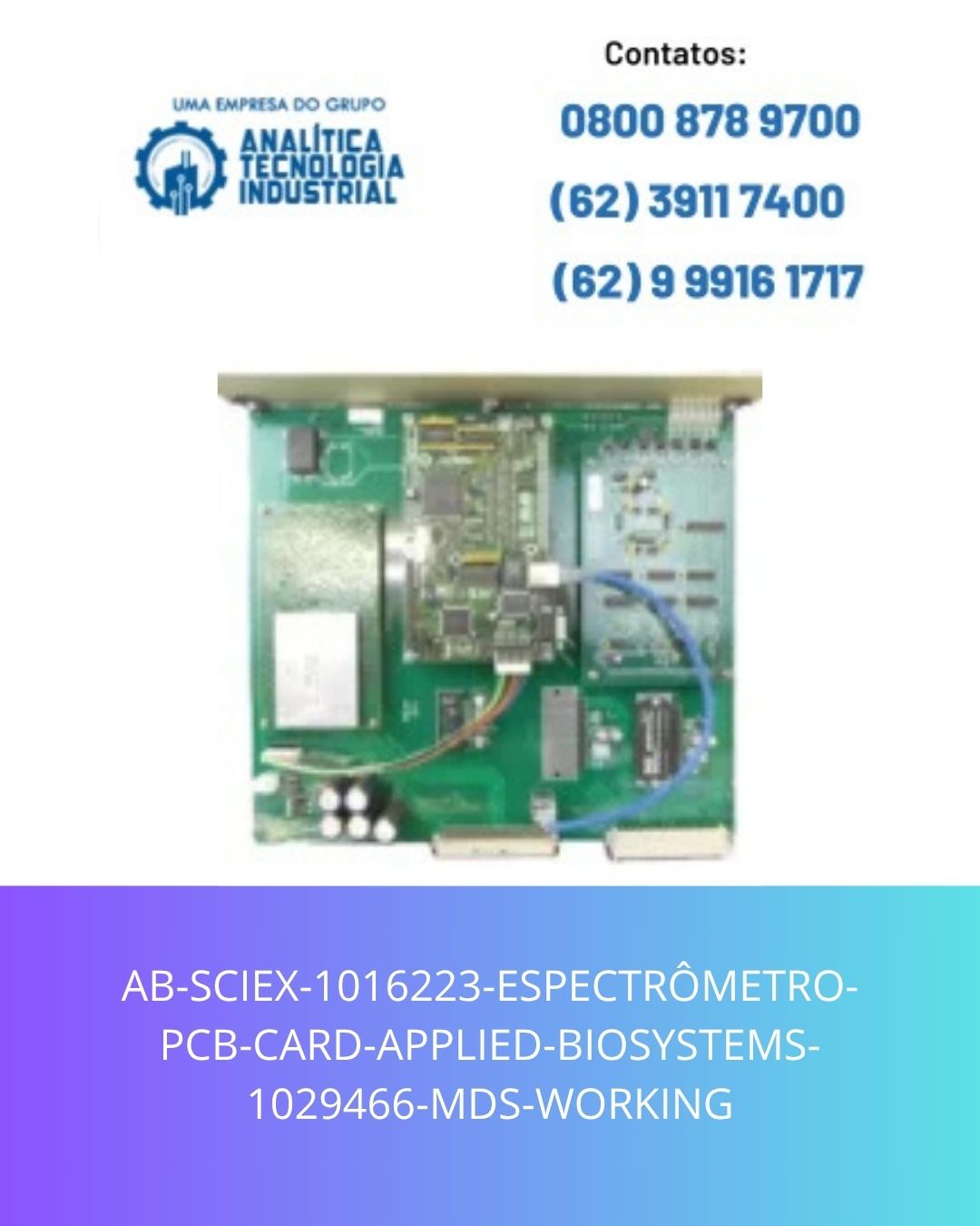 AB-SCIEX-1016223-ESPECTROMETRO-PCB-CARD-APPLIED-BIOSYSTEMS-1029466-MDS-WORKING