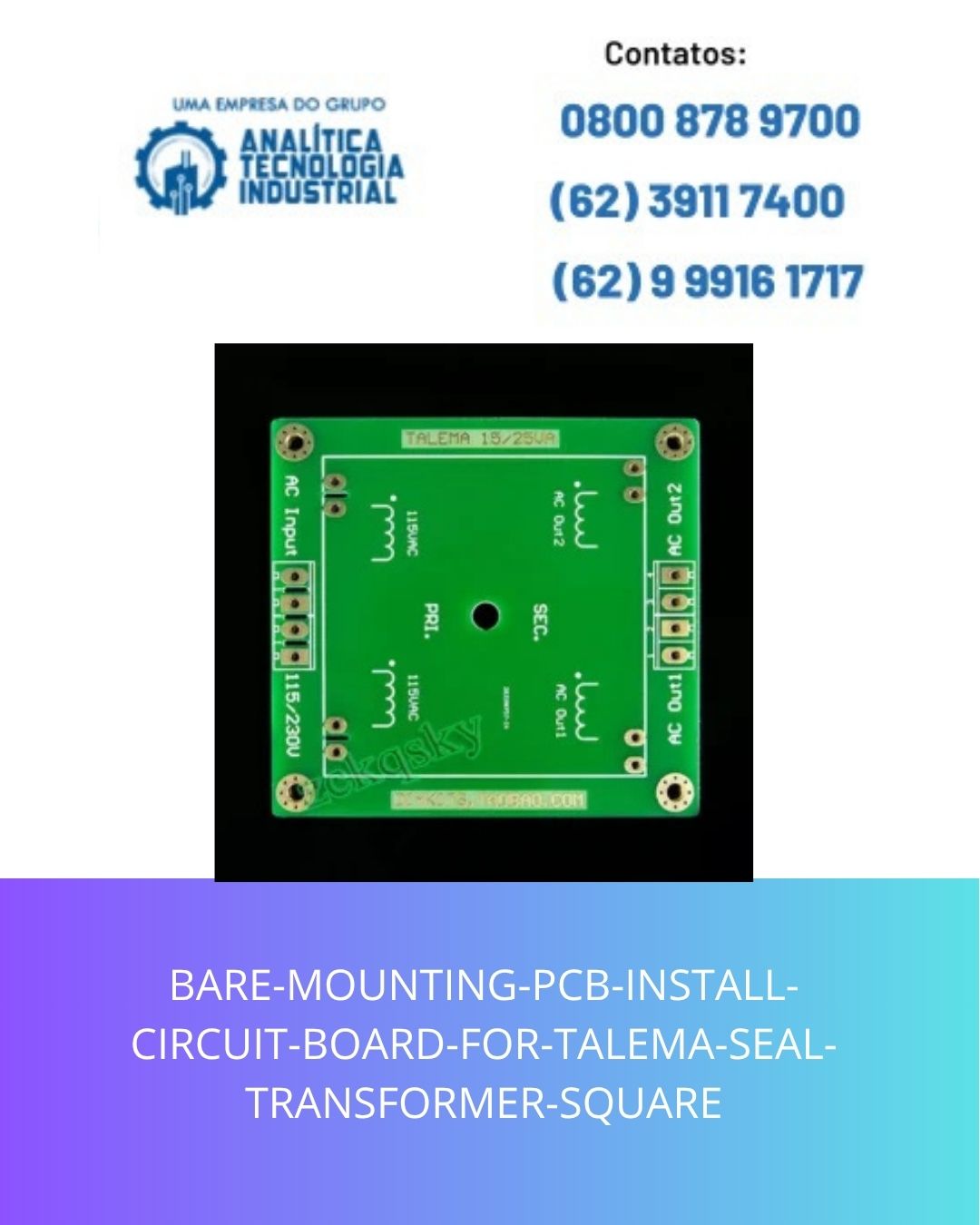 BARE-MOUNTING-PCB-INSTALL-CIRCUIT-BOARD-FOR-TALEMA-SEAL-TRANSFORMER-SQUARE