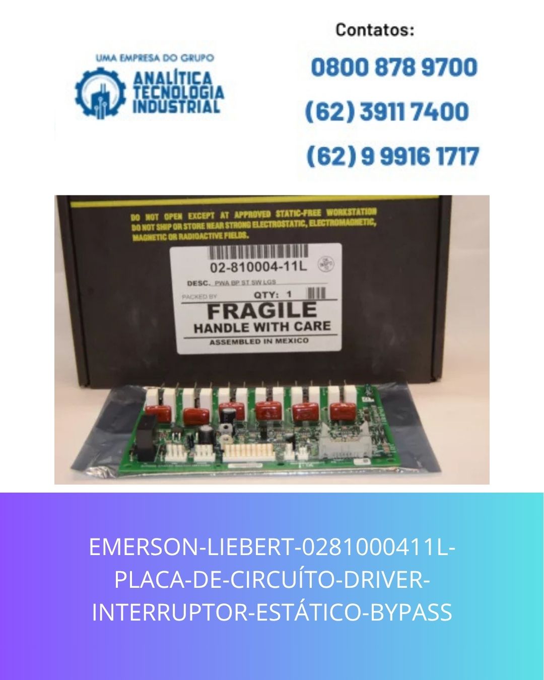 EMERSON-LIEBERT-0281000411L-PLACA-DE-CIRCUITO-DRIVER-INTERRUPTOR-ESTATICO-BYPASS