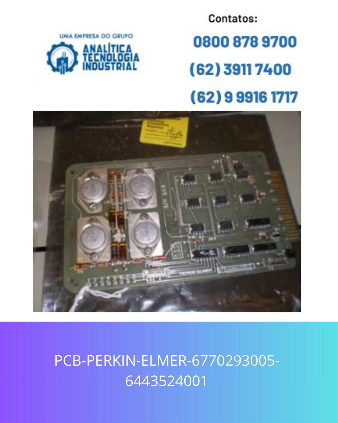 PCB-PERKIN-ELMER-6770293005-6443524001
