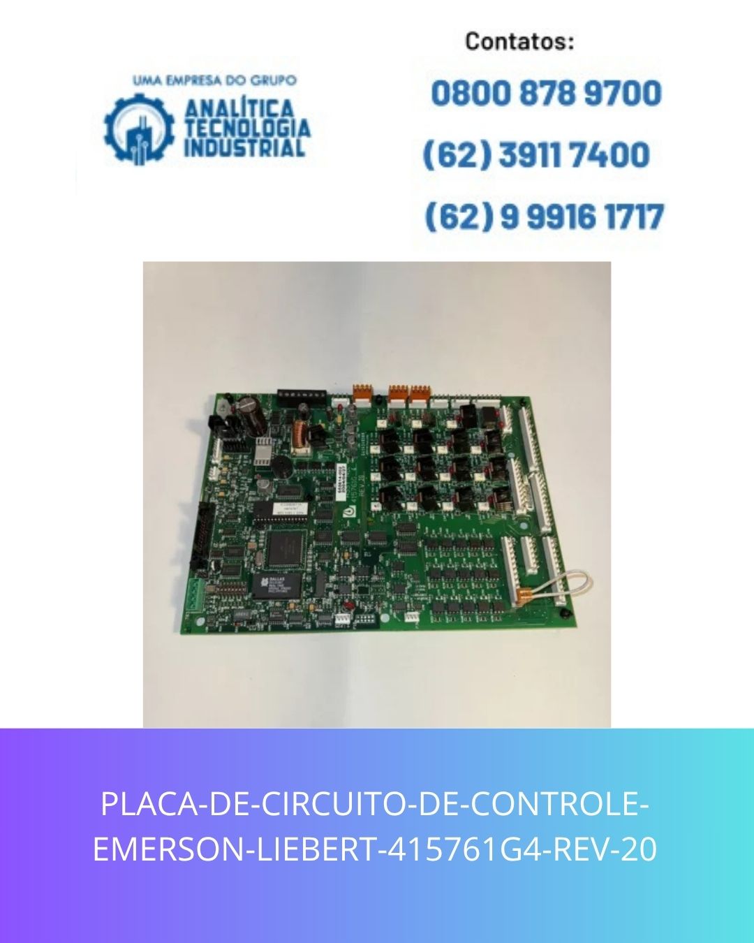 PLACA-DE-CIRCUITO-DE-CONTROLE-EMERSON-LIEBERT-415761G4-REV-20